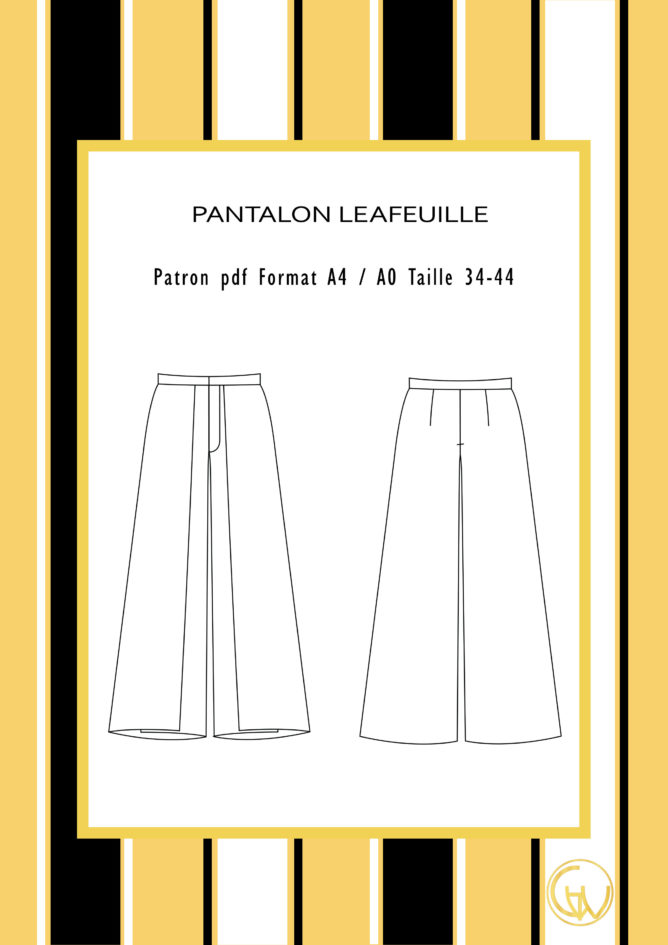 Patron Pantalon Portefeuille Leafeuille 34-44